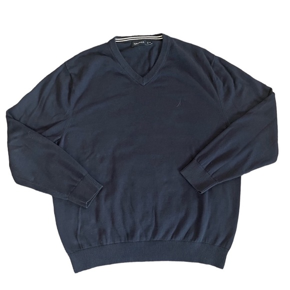 Nautica Other - Nautica V neck Navy pullover sweater XXL